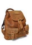 Vintage-Leder Rucksack, braun